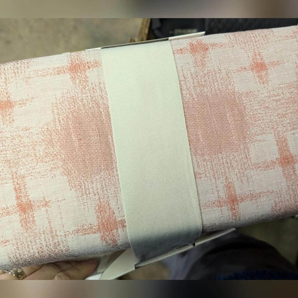 3pc King Yarn Dye Ikat Comforter and Sham Set Ivory/Mauve